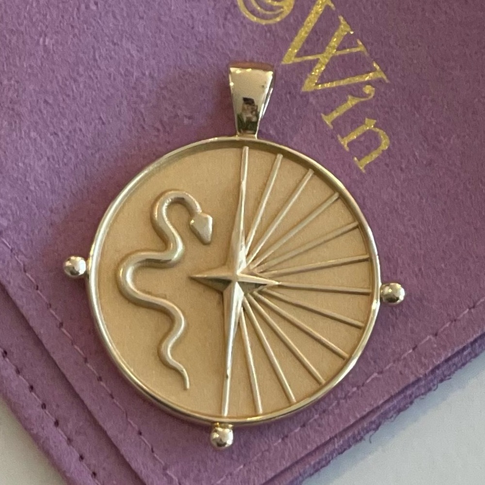 NEW Jane Win LE ECLIPSE Gold Pendant Coin